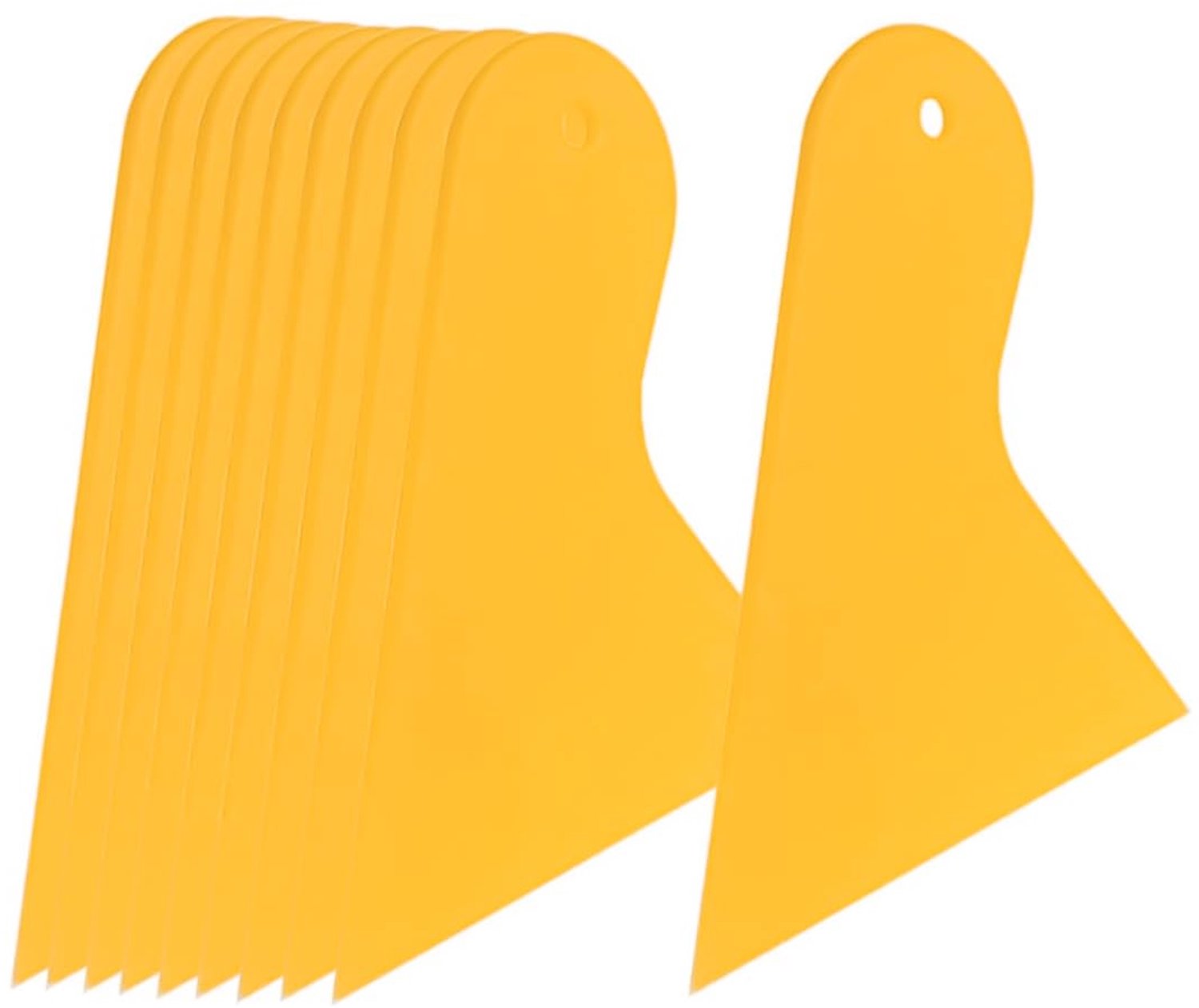 Kunststof Schraper Set van 10 - Plamuurmes - Schraper voor Stickers - Vulmiddelen - Glazuur - Ergonomisch Ontwerp