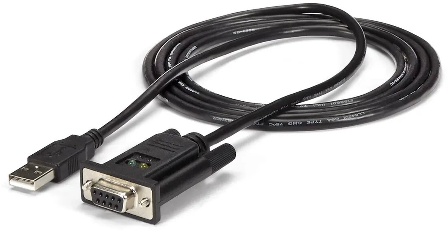 StarTech.com Câble Adaptateur Série USB vers Null Modem RS232 DCE 1 Port