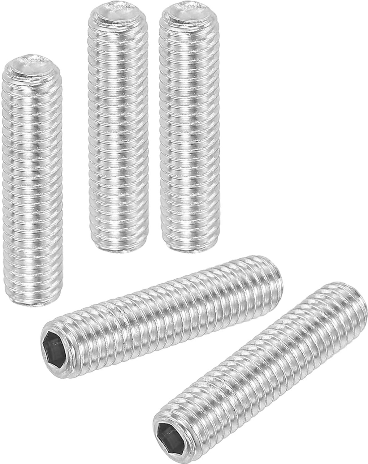 Putschroeven M5 x 16 mm - 304 roestvrij staal - zeskantige kop - ideaal voor deurgrepen en verlichting - 50 stuks - ServiceTopper