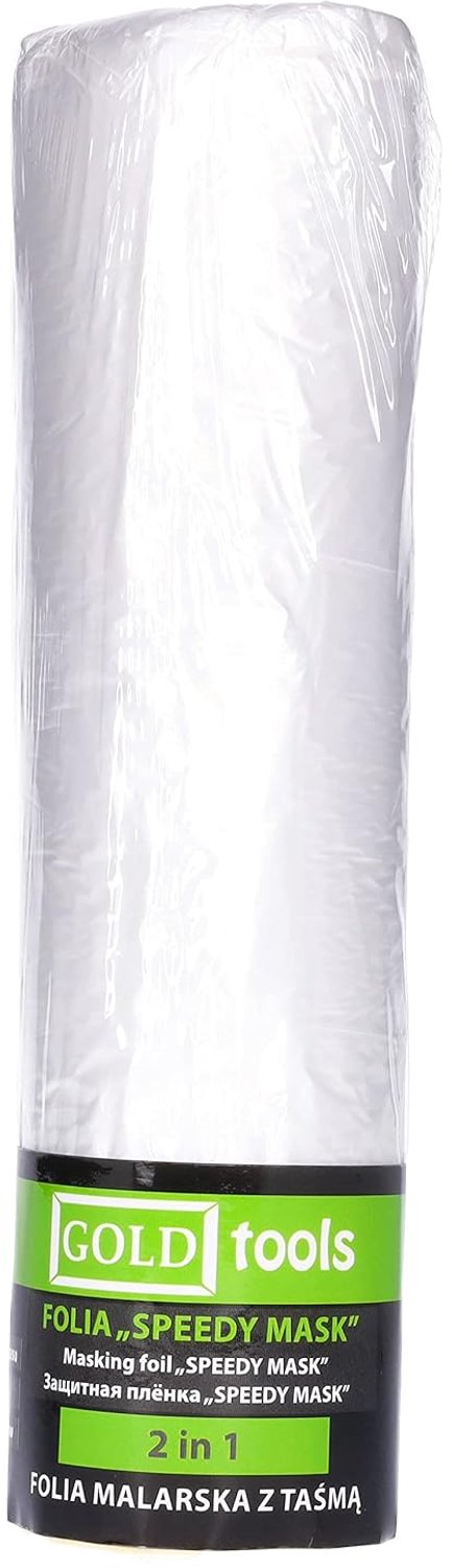 Maskeerfolie 180 cm x 20 m - Transparant - Met kleefband - Bescherming tijdens schilderen - ServiceTopper