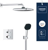 GROHE Precision inbouw douchesysteem - Vierkant bedieningspaneel - Chroom