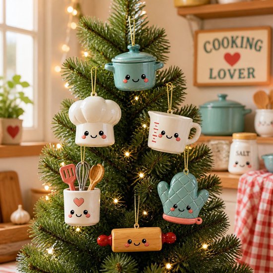 Adventskalender 2026 Kookthema- 24 Stuks 2D Acryl Ophangdecoraties Met Keukenhangers- Uniek Cadeau Voor Kookliefhebbers En Foodies — cadeau in Kookcadeaus - foto 6