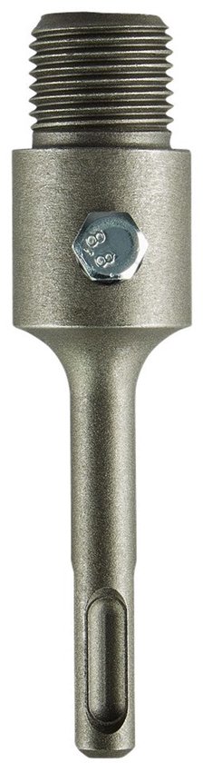 SDS-Plus adapter van metaal met schroefdraad en bout, 110 mm.
