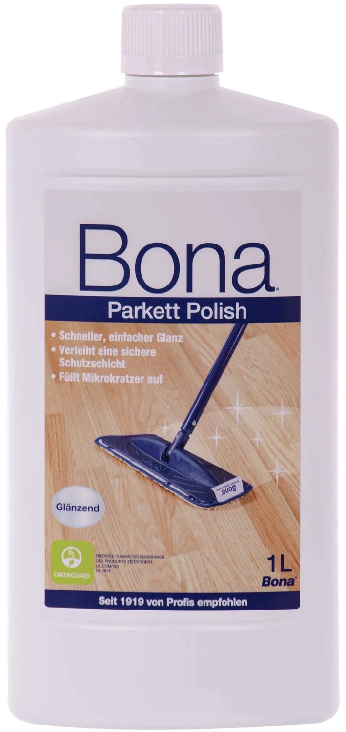 BONA Parketpolish glanzend 1 liter voor gelakte houten vloeren