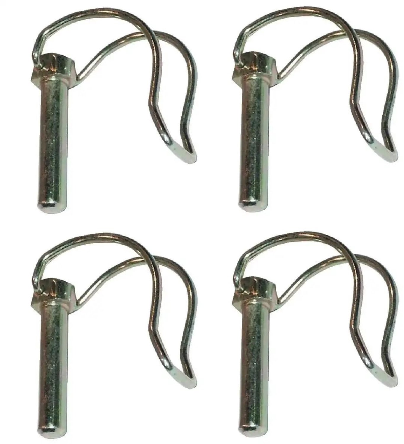 buisklapsplinten 8 x 34 mm - staal verzinkt - klapsplitpen - geschikt voor grasmaaier en tractor - 4 stuks - ServiceTopper