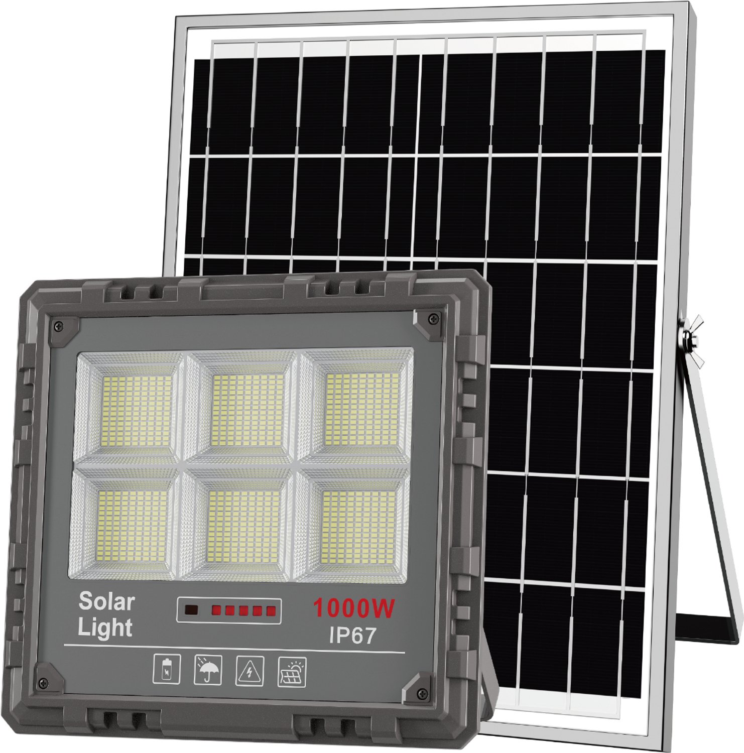 Solar buitenlamp - Monokristallijn zonnepaneel - LiFePO4-accu - Jortan Tech