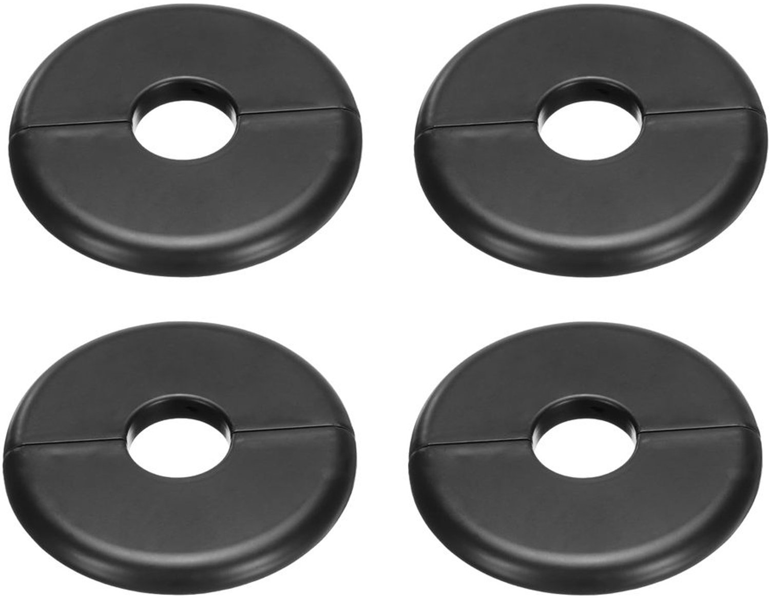QUARKZMAN 4 Stuks Zelfklevende Wandflens - 80mm OD voor Waterleidingen en Kraanaccessoires