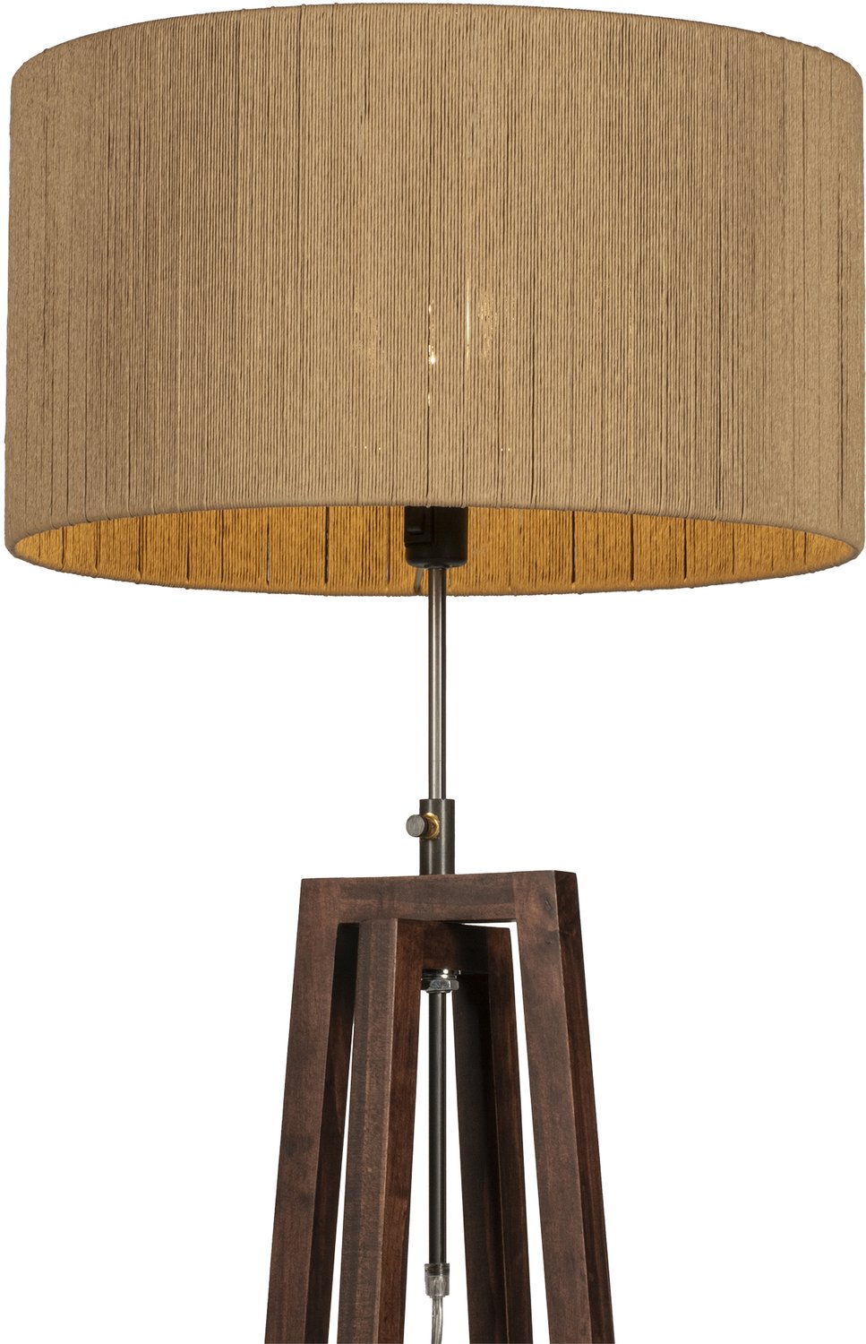 Lumidora Vloerlamp 31378 - LILLE - E27 - Bruin - Naturel - Hout - ⌀ 45 cm