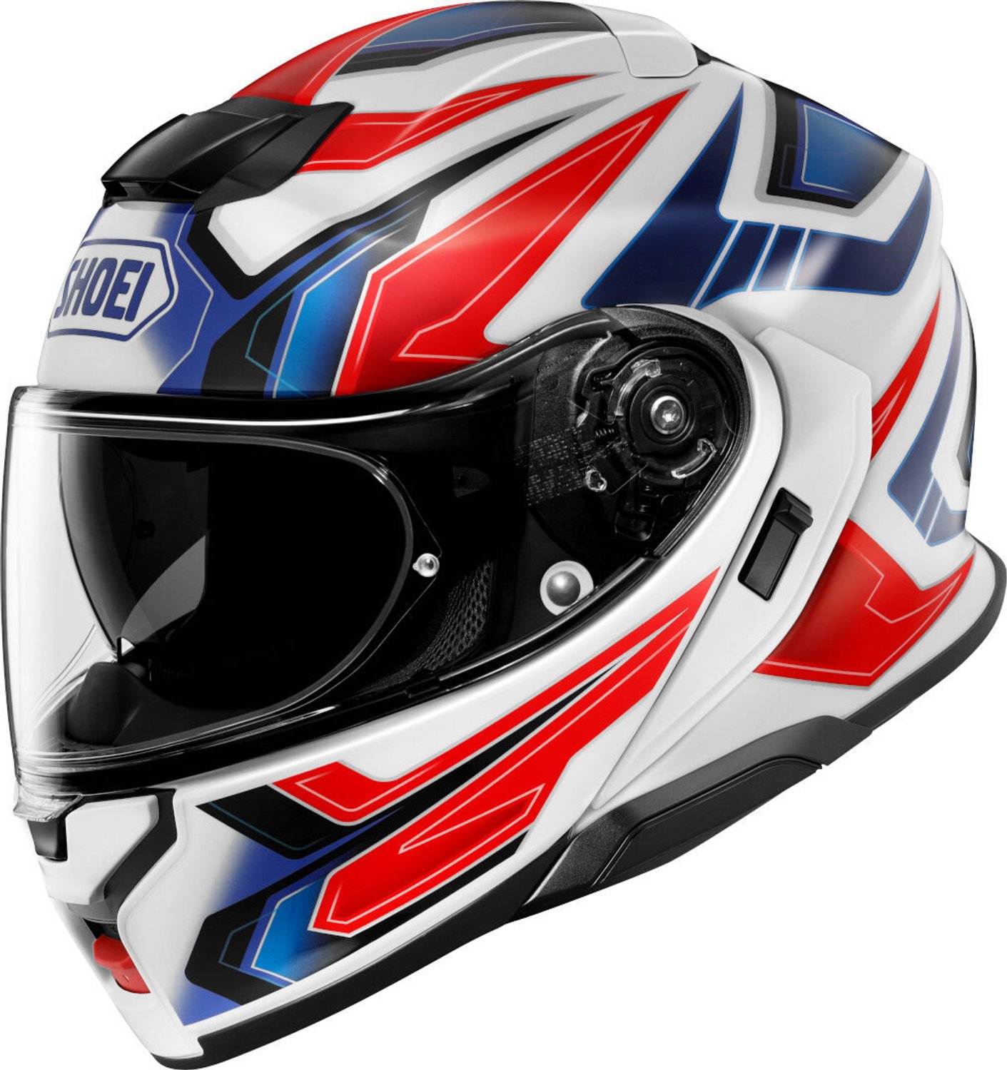 Shoei Neotec 3 Anthem TC-10 Wit Rood Blauw Systeemhelm - Helm