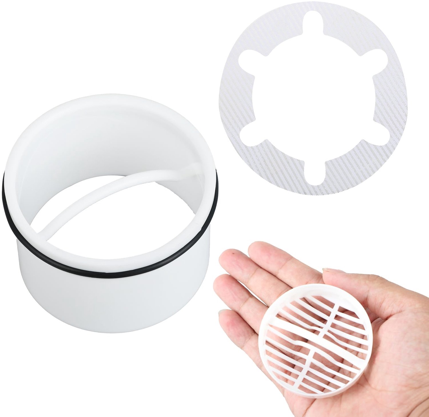 Douche Haarfilter met Dipbuis voor Efficiënte Afvoer