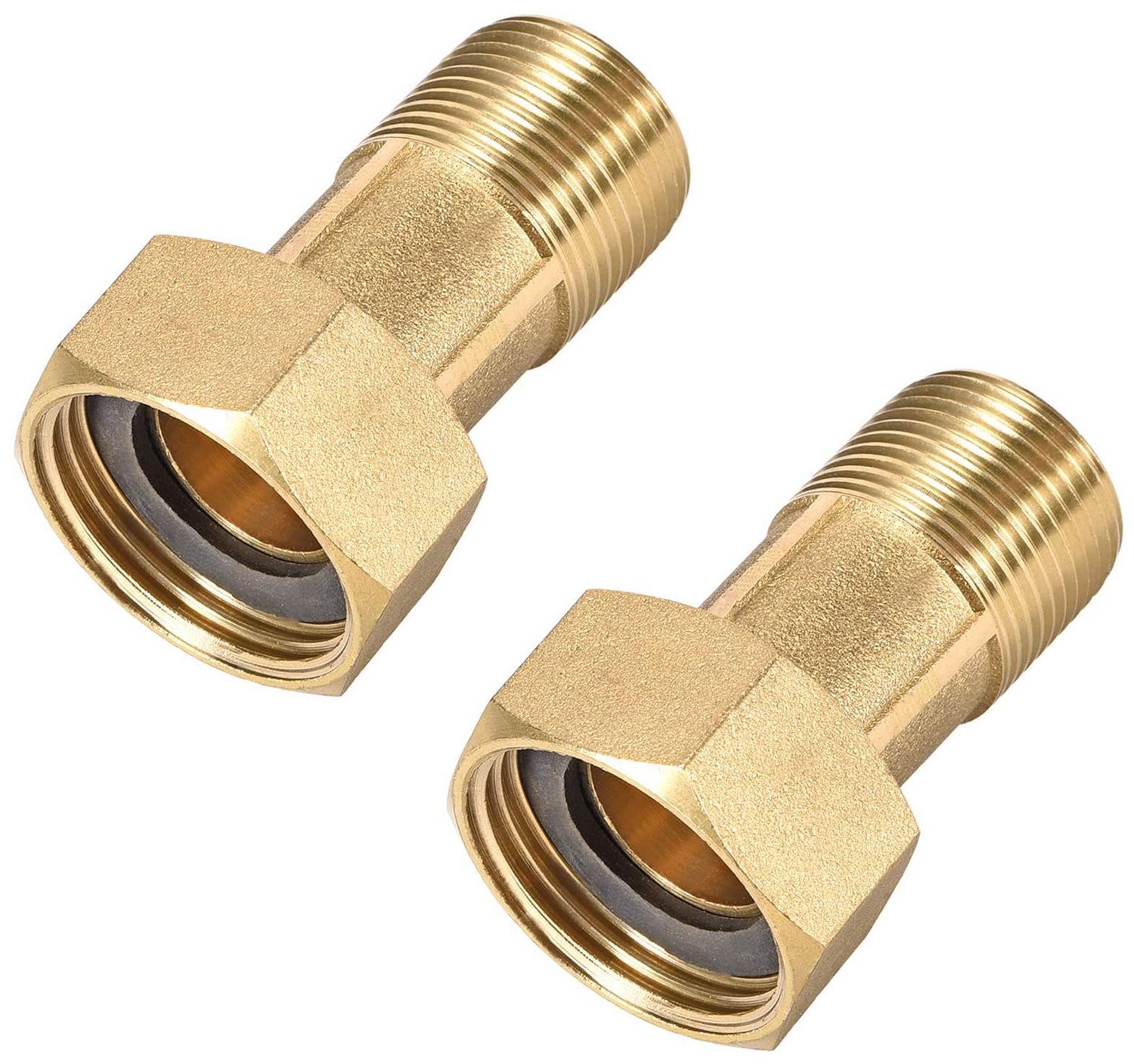 Pijp Fitting Messing - G1 3/4 Mannelijke/Vrouwelijke Schroefdraad - Hex Tepel - Corrosiebestendig - 60mm Lengte - Temperatuurbereik -53 tot 121°C - Nippel