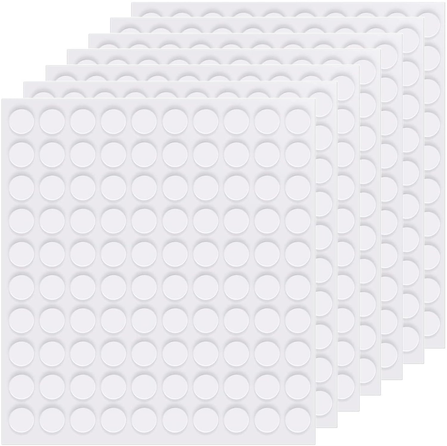 Dubbelzijdige Plakstippenstickers - 600 Stuks Ronde Transparante Stickers