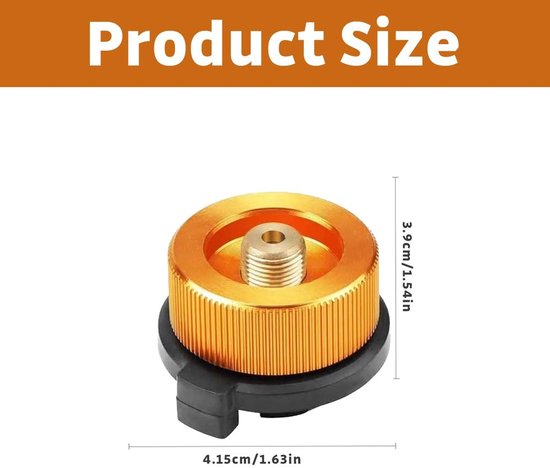 Set van 2 Gas Cartridge Adapters voor Camping — afbeelding 2