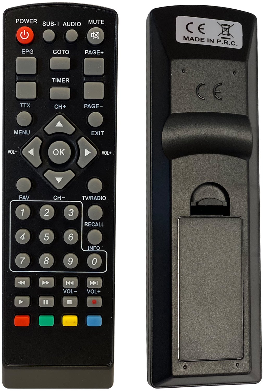 Universele 7-in-1 Afstandsbediening voor DVB-T Ontvangers
