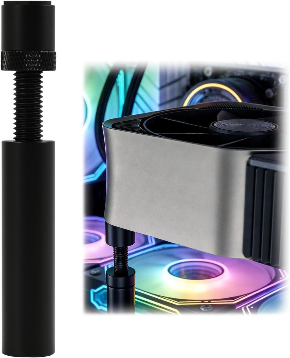 Stevige Aluminium GPU Steun voor Grafische Kaarten, Verstelbare GPU Sag Beugel met Magnetische Basis, Geschikt voor ATX/Micro-ATX/ITX Systemen