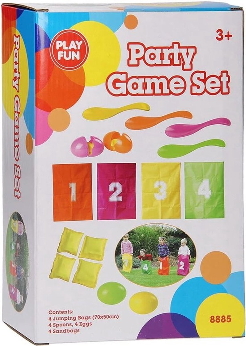 Oudhollandse spellen - Set buitenspellen - Voor familiefeestdagen - 17-delige set - Multicolor