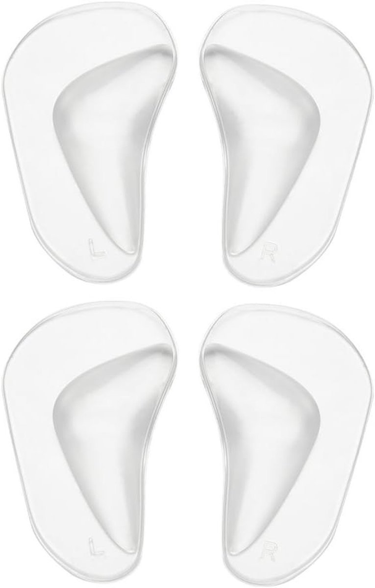 Orthopedische Gel Voetbedden voor Platter Voeten, Silicone Steun voor Vallen Voorkant en Hielpijn, Ideaal bij Fasciitis
