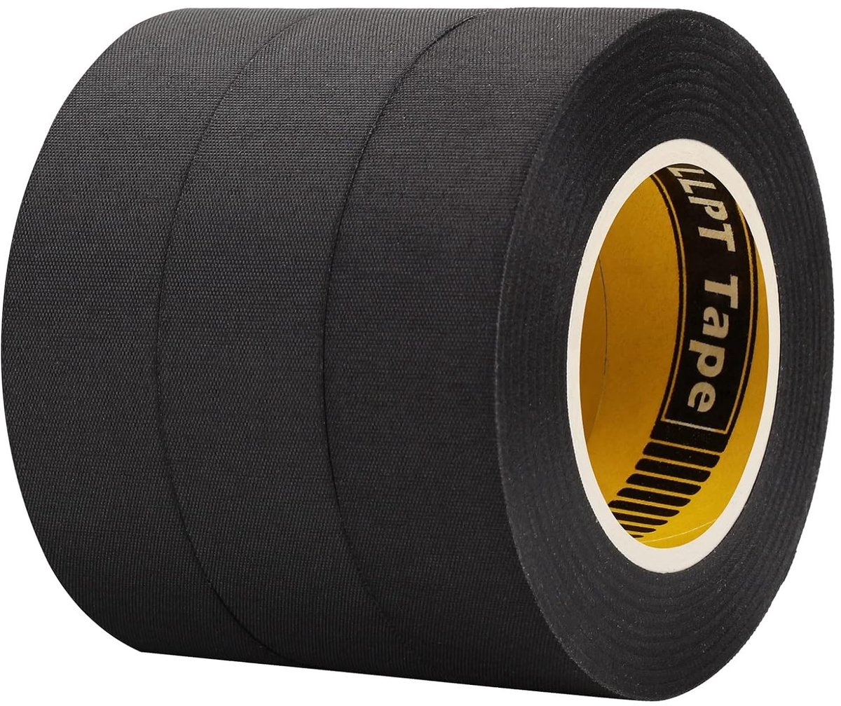 Isolatieband van Katoen - 3 Rollen 19mm x 15m - Warmtebestendig en Vlamvertragend - Ideaal voor Meubels, Elektrische Bedrading en Creatieve Projecten