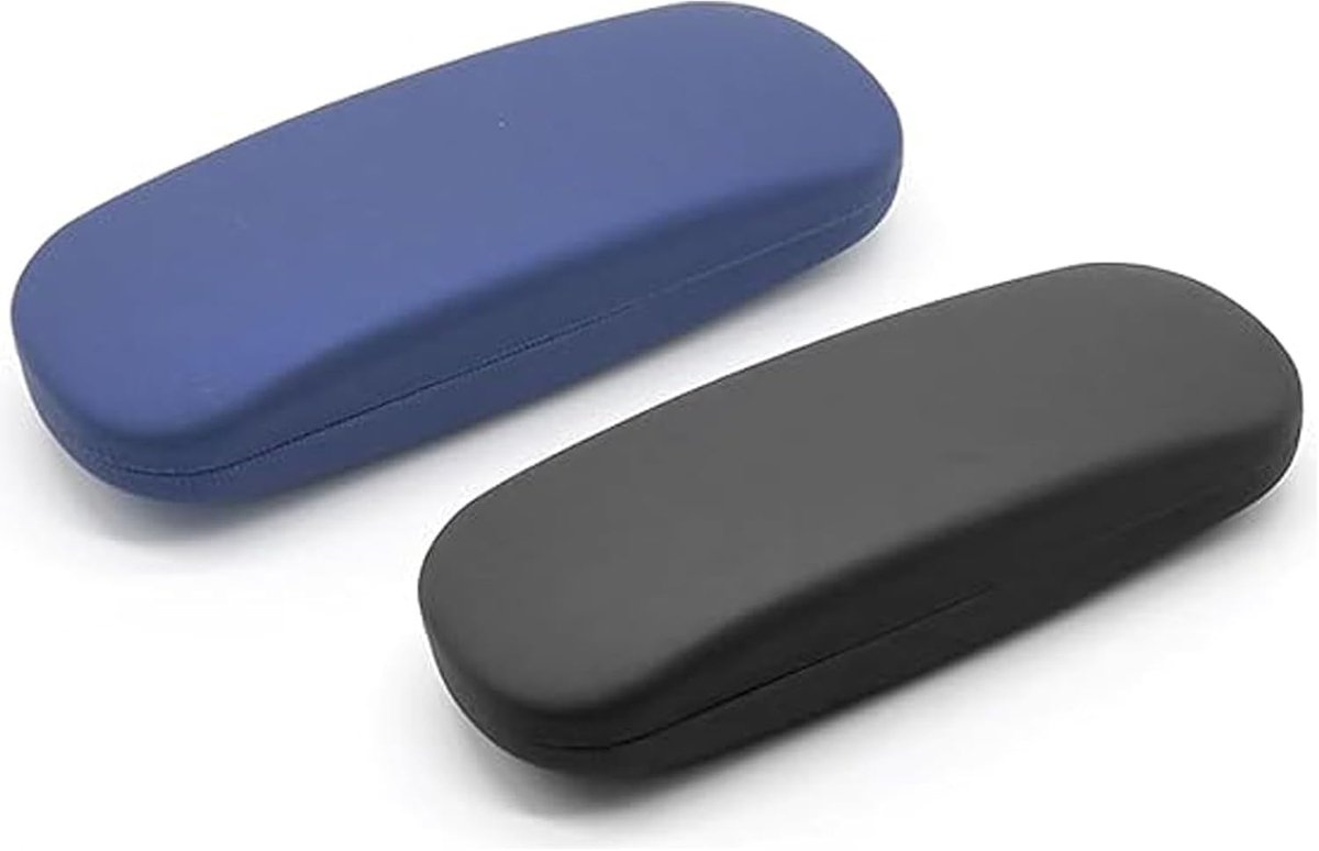 Pack of 2 Hard Glasses Case, Sunglasses Storage Case, Portable Glasses Case, Women's and Men's and Children's Glasses - ShopVlot