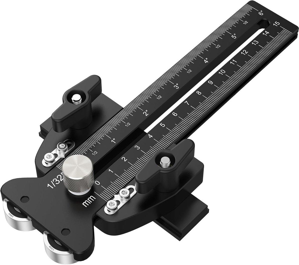 Thin Rip Jig Table Saw Guide, Double One-Way Rollers for No Kickback, 20.5cm Extension Woodworking Accessories for - ShopVlot