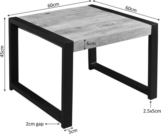 Bijzettafel Britt – 60 cm — afbeelding 4