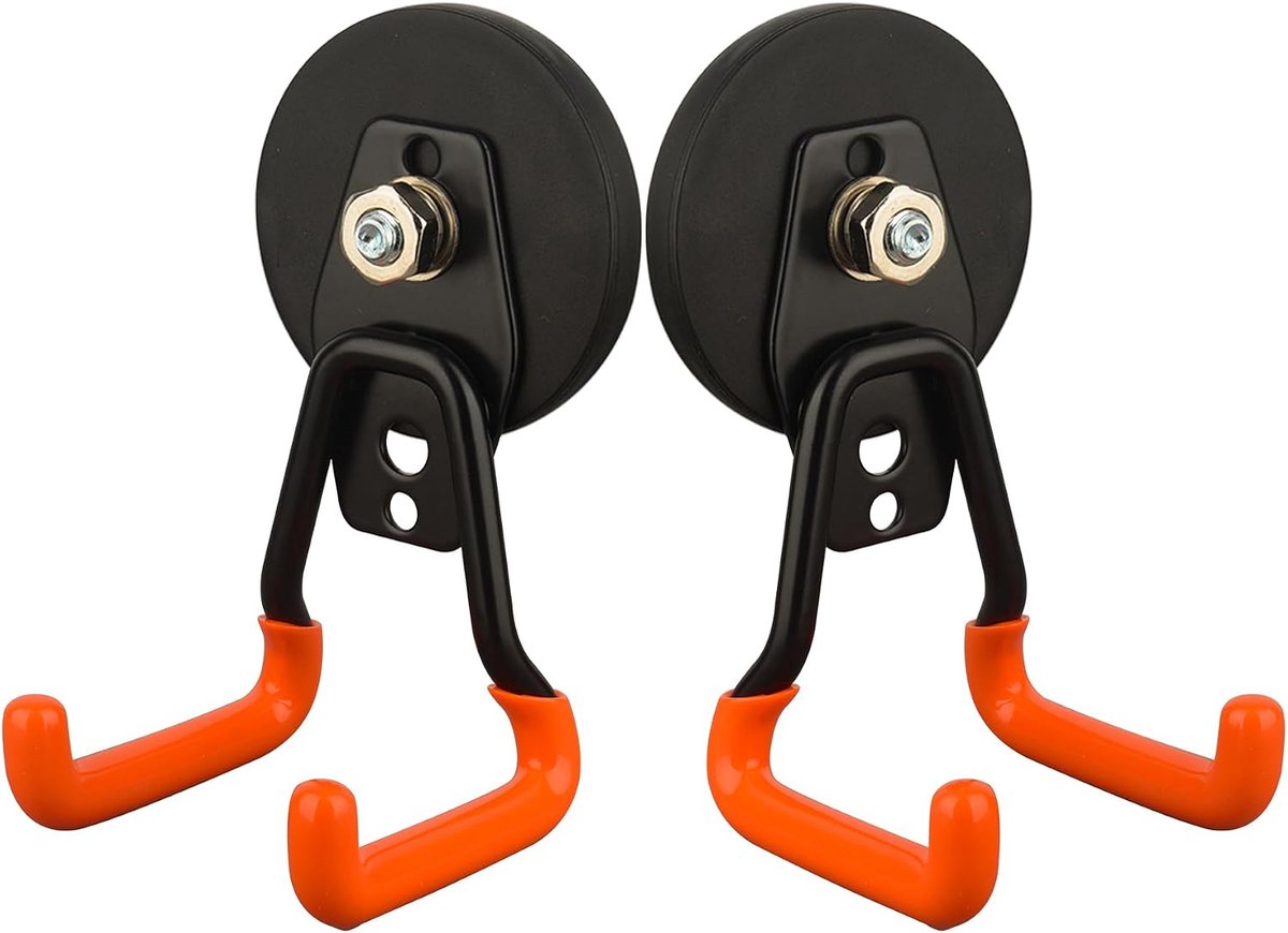 MUTUACTOR Verbeterde zware magneethaken, krasbestendige sterke garagehaken, 2 stuks antislip magnetische - ShopVlot