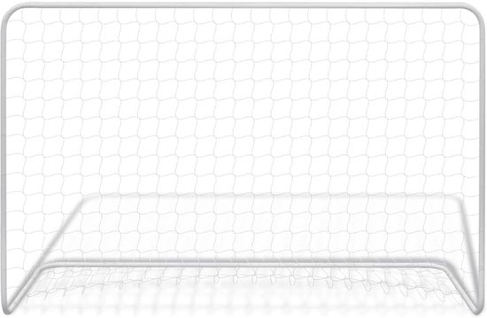 Doelen, set van 2 met net, 182 x 61 x 122 cm, robuust voetbaldoel voor tuin en training, weerbestendig stalen frame voor kinderen en volwassenen — afbeelding 5