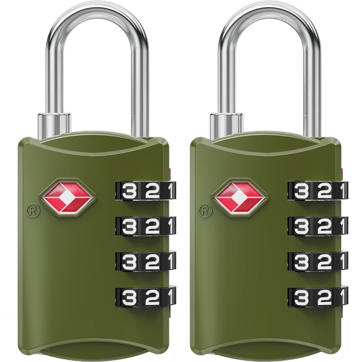 NOVLOCK TSA‑Goedgekeurd Reisslot – 4-Cijferig Kofferslot – Geschikt voor USA reizen – Hangslot voor Koffers - ShopVlot