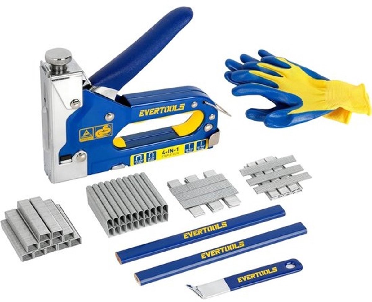 4-in-1 nietpistool voor stoffering en DIY-projecten met 6000 nietjes