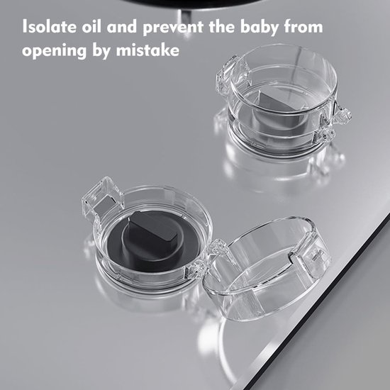 6 x Cooker Knob Child Safety Lock Stove Protection Grate Oven Child Safety Lock for Max. Diameter 6 cm and 4 cm High - ShopVlot — afbeelding 3