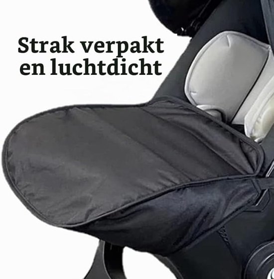 Voetenzak voor Doona kinderwagen - winddicht en waterafstotend - zwart — afbeelding 3