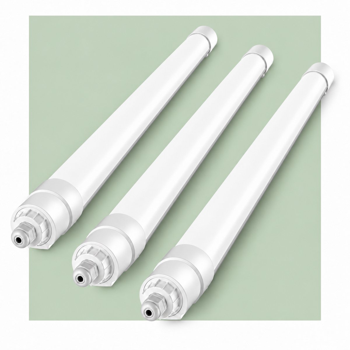 LOVHAUS 3-Pack LED TL Armaturen 90 cm - LED Balklamp - 30W 3300LM - 4000K - IP68 - Koppelbaar