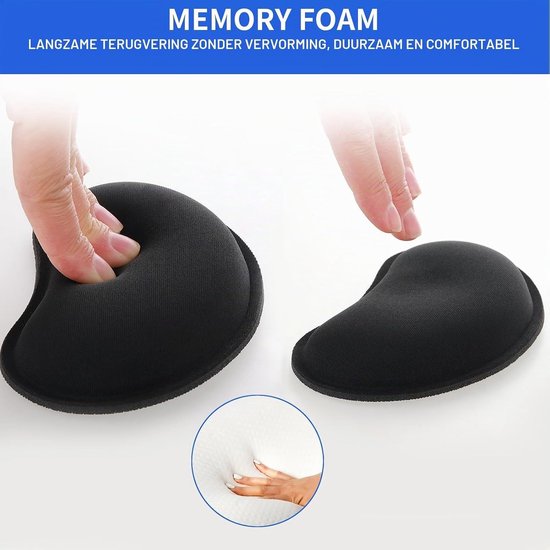 Ergonomische Polssteun van Traagschuim voor Desk, Ontspanning bij Hand- en Armklachten, Ideaal voor Typen en Gamers — afbeelding 3