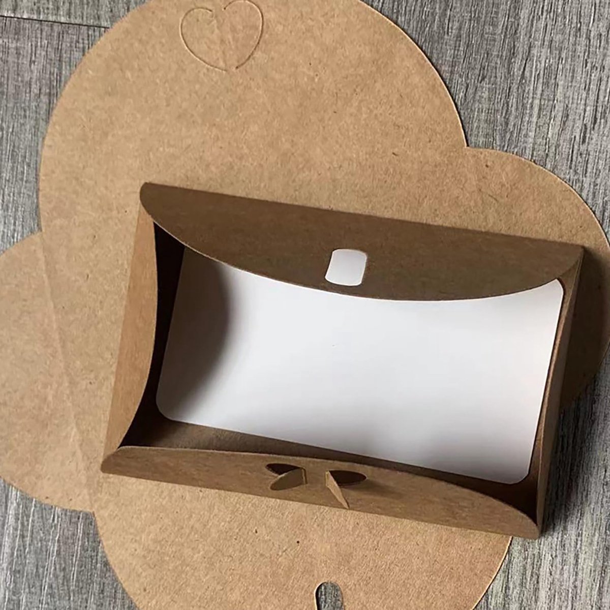 Vouwkaarten 30 stuks - Vintage mini kraftpapier - Inclusief enveloppen - Perfect voor DIY bedankkaarten - ShopVlot