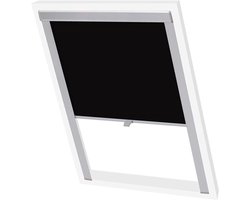 Verduisterend rolgordijn - Zwarte jaloezieën - Thuiskantoor - Slaapkamer - Warmtereflecterende coating - 98 x 9.5 x 9 cm - Zwart
