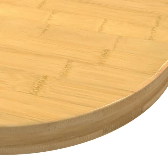 Tafelblad, rond, diameter 60 x 4 cm, gelakt, veelzijdig inzetbaar als salontafelblad, bijzettafel of plank, onderhoudsvriendelijk gelakt oppervlak, robuust — afbeelding 3
