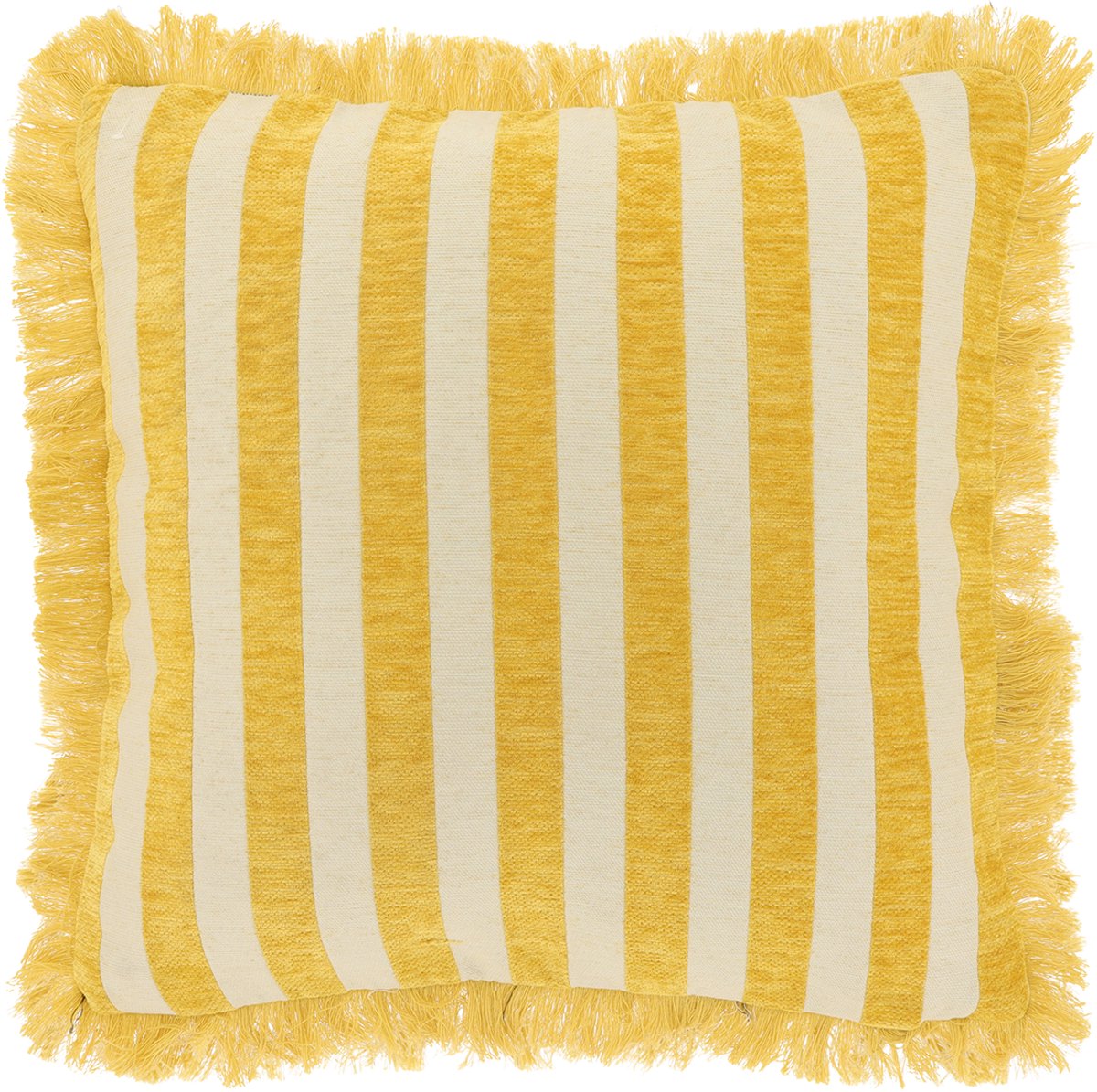 Unique Living Sierkussen Tess 45x45cm - Glowy Yellow Geel