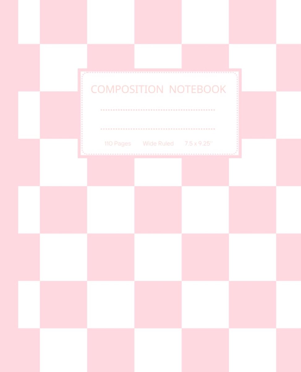 Pastel Pink Aesthetic Preppy Composition Notebook: Wide Ruled, Super Cute Retro Y2K Vibes, Perfect for Preppy Lover - ShopVlot