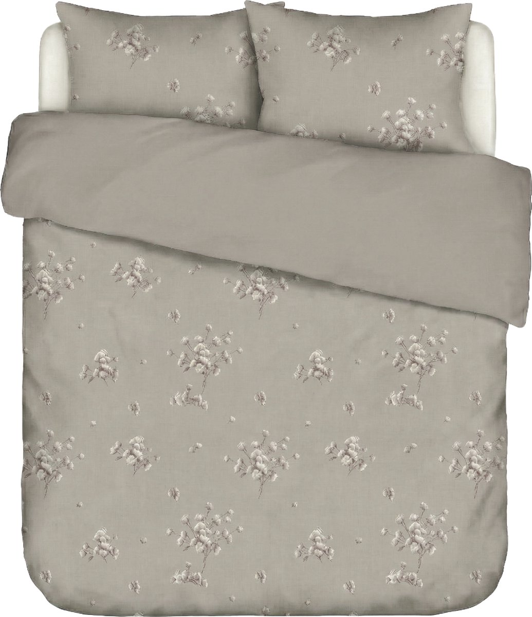 Linolux Salix - Perkal Dekbedovertrek 240x200/220 - Taupe