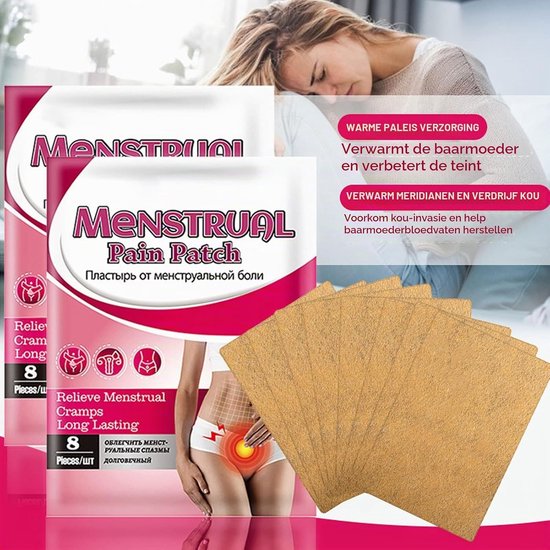 40 Pcs Menstruatie Ondersteunende Patches voor Snelle Verlichting van Menstruatiepijn, Lichtgewicht en Draagbaar Verwarmingskussen voor Thuis en Buitengebruik — afbeelding 5