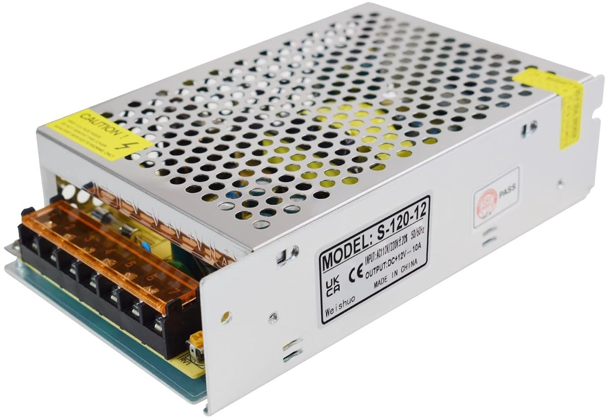 12V 10A Power Supply Switching Power Supply 110/220V AC to DC 12V 120W Transformer Switch Switching Inverter for CCTV - ShopVlot