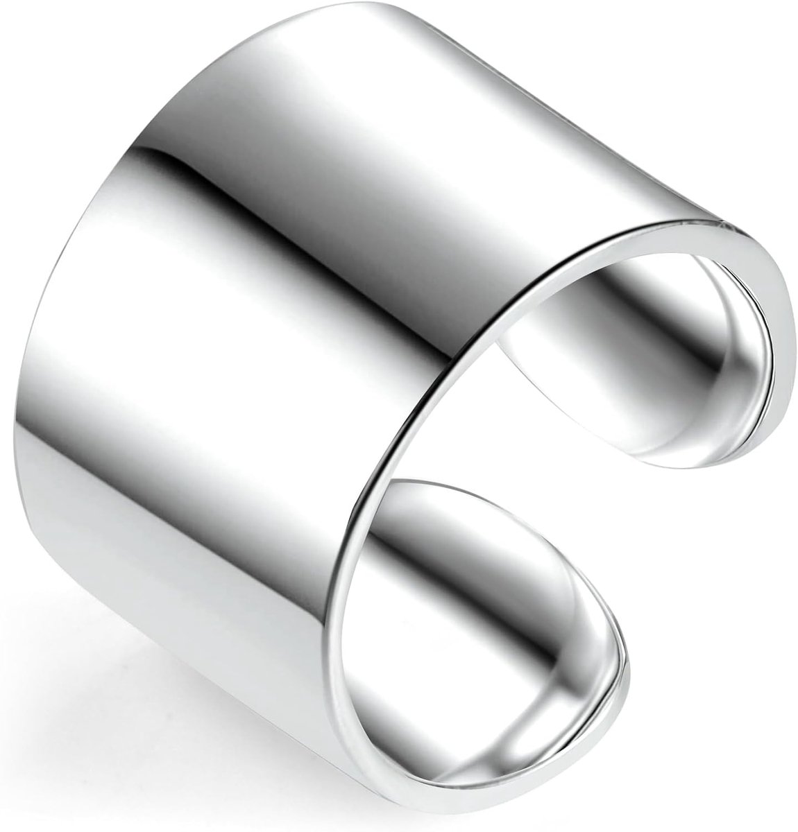 ALEXCRAFT Chunky Ring Silver 925 Women Men Open Adjustable Gifts for Women Girlfriend Mother Girls Valentine's Day - ShopVlot