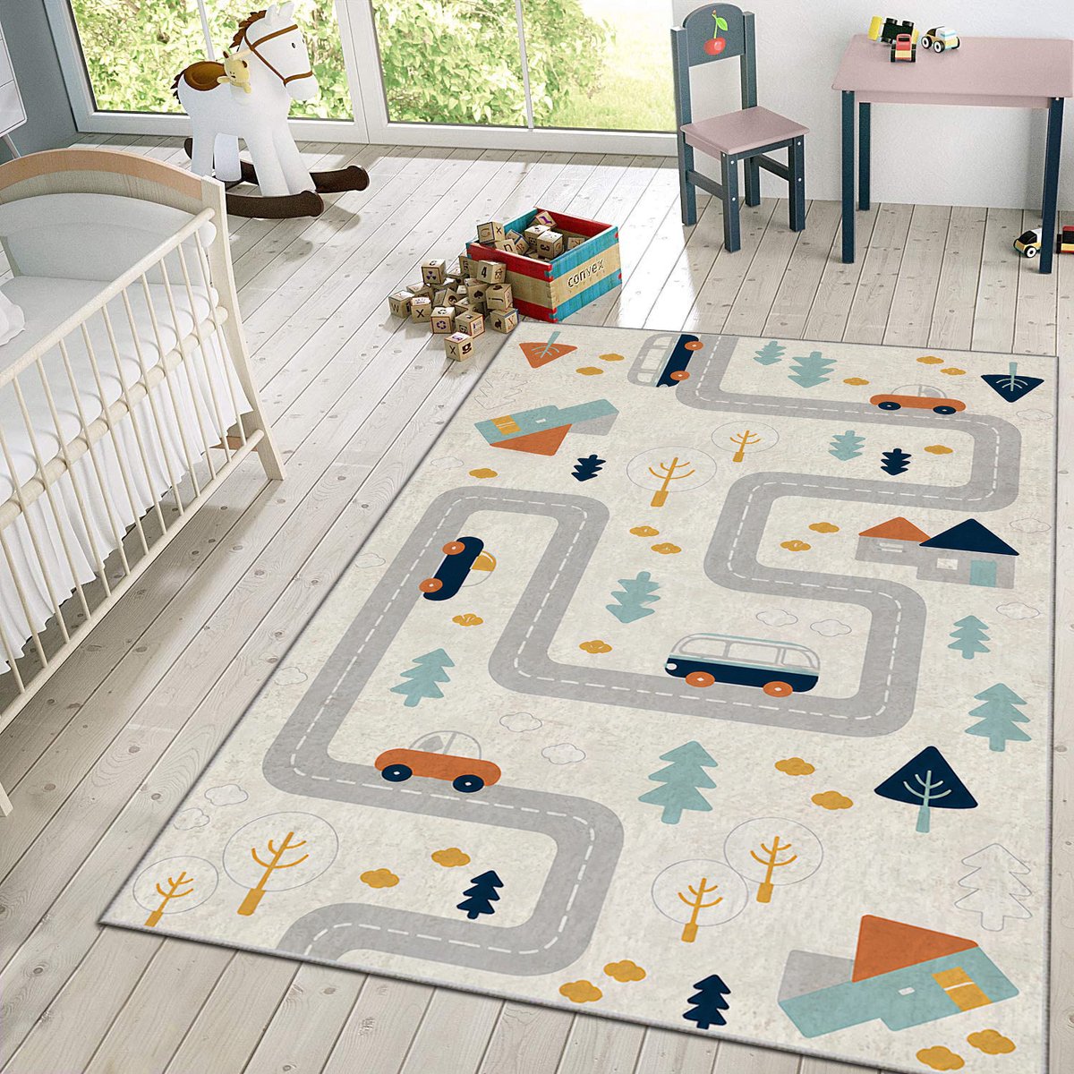 Vloerkleed Kinderkamer - Speelkleed Baby - Speelmat - Speeltapijt - Tapijt voor Kinderkamer - 120*180 cm - Vloerkleed Baby