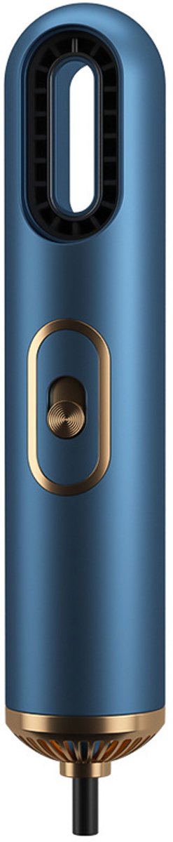 Haardroger met negatieve ionen, 3-in-1 functie, sneldrogend en stil, draagbare mini haardroger in reisformaat, inclusief 3 accessoires, kleurverloop (blauw)