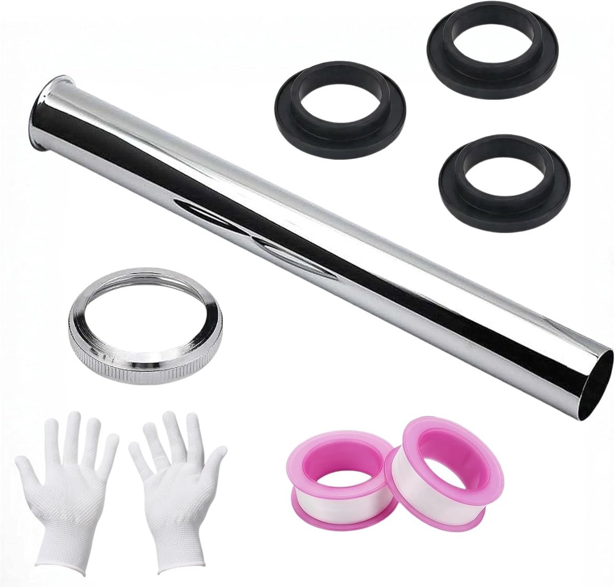 RVS Immersietube Sifon 300mm - Sifonverlengstuk voor Afvoer, Waterafvoer en Sanitair
