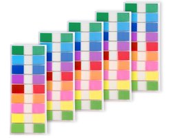 Transparante PET Tabs, 900 Stuks, Zelfklevende Pastel Bladwijzers, Verwijderbare Notities voor Lezen, Studeren en Kantoorgebruik, Waterdicht en Herbruikbaar