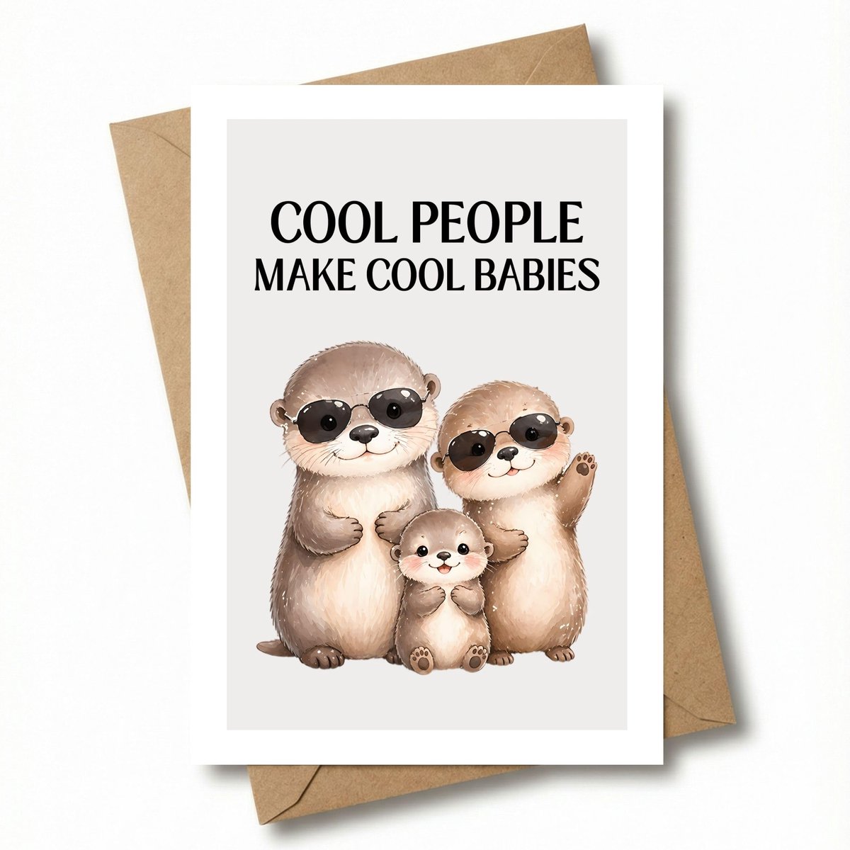 Zwangerschapskaart met envelop - wenskaart voor moeder - babyshower cadeau - voor aanstaande moeders - ShopVlot