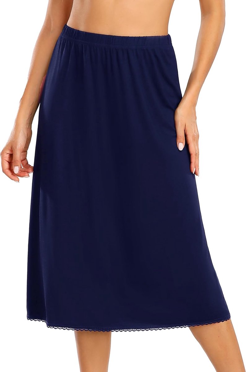 Vlazom Women's Underskirt Lace Underskirt Long Modal Skirt Long Long Long Skirt Long Long Long Skirt Long Long Skirt - ShopVlot