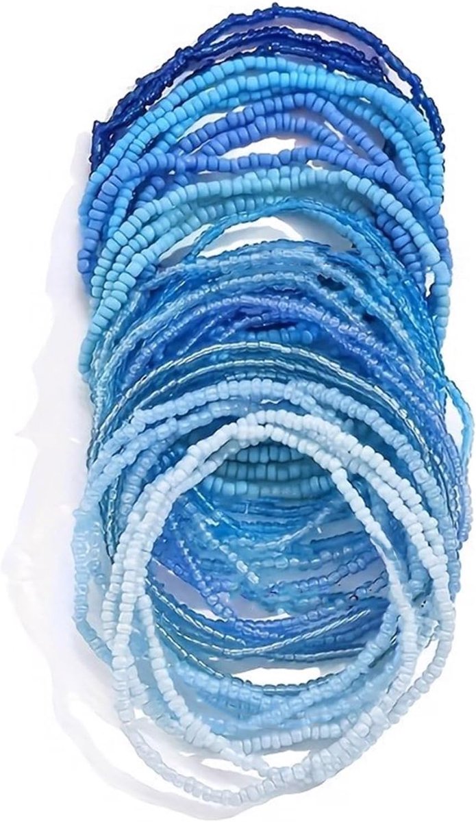 Damesarmband, 30 stuks, parelarmband, voor dames, meisjes, strand, boho, kleurrijke kralen, enkelband, voet- en - ShopVlot