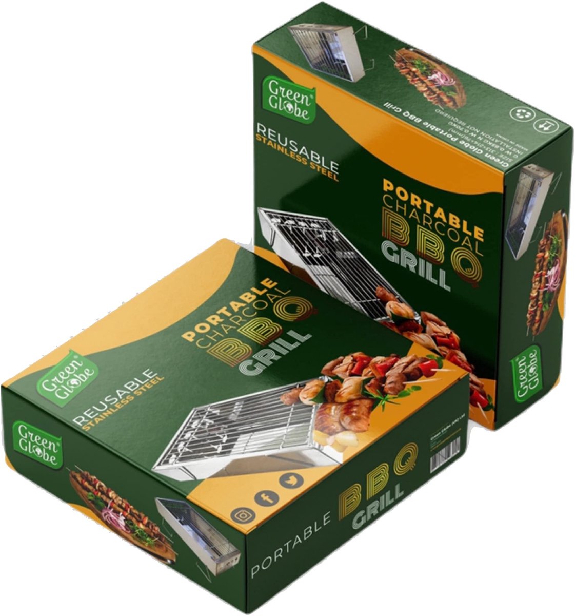 Draagbare Houtskool Bbq Grill - Outdoor Barbecue Grill Voor Picknick Patio Party - ShopVlot